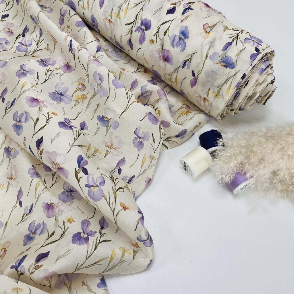 Тенсель сатин. Переливчатые ирисы