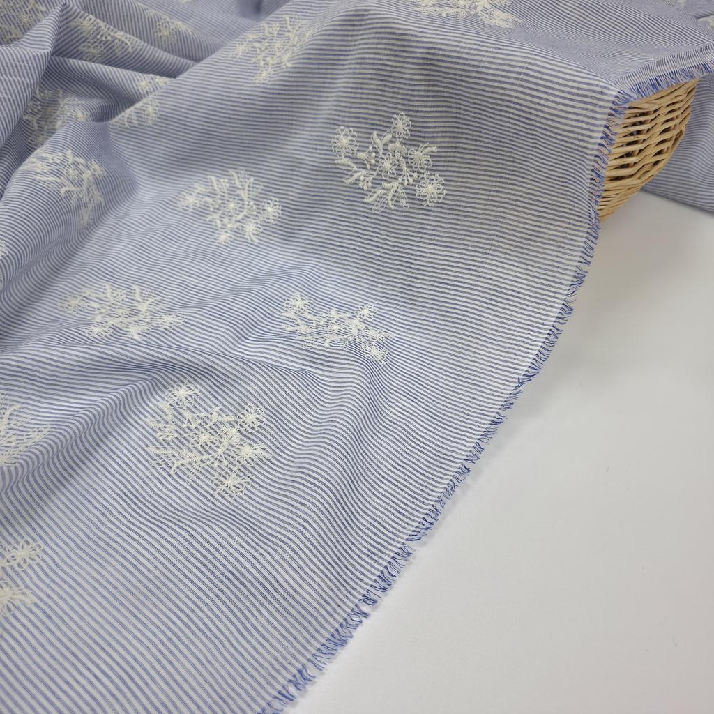 Хлопковая вуаль с вышивкой. Дыхание лета