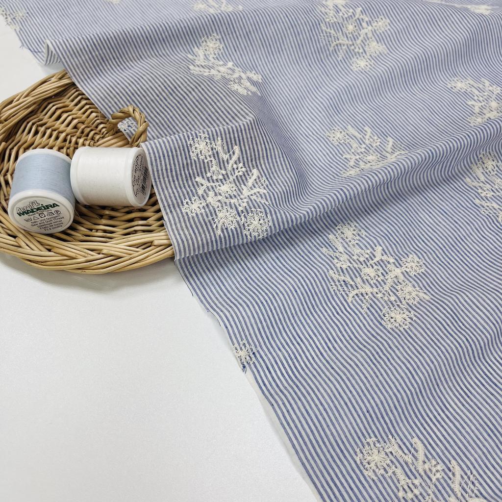 Хлопковая вуаль с вышивкой. Дыхание лета