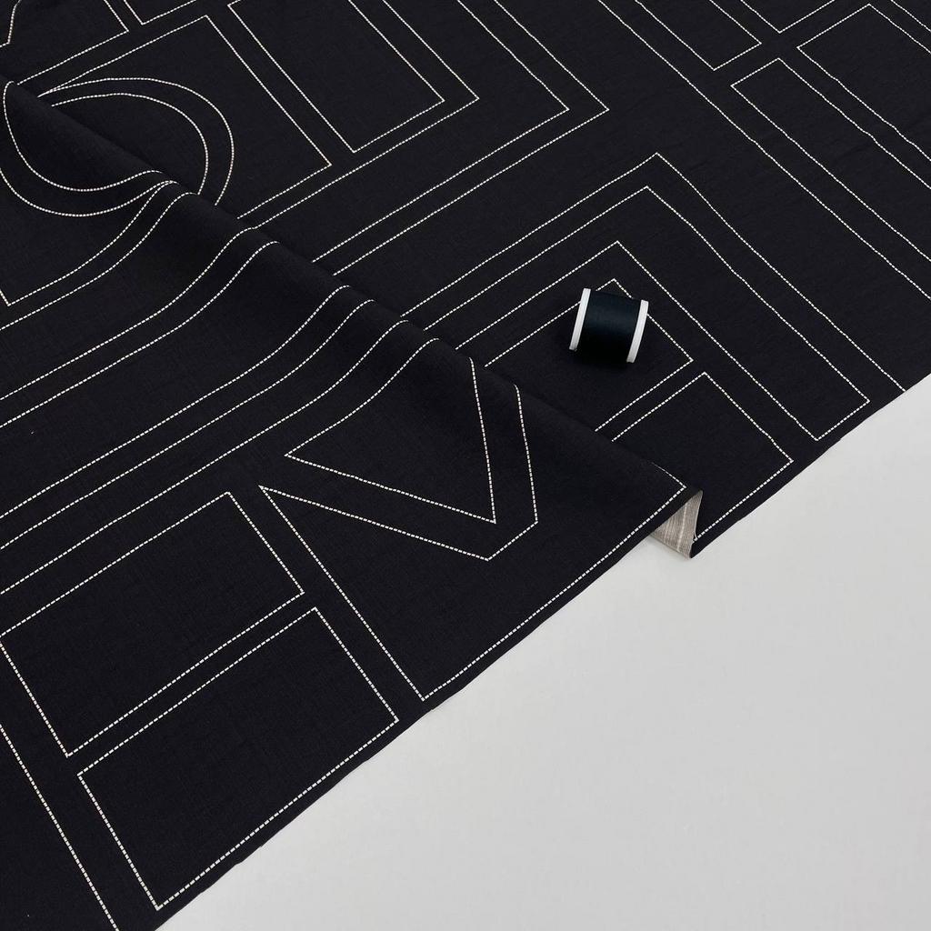 Плательный шелковистый хлопок. Угольная крошка