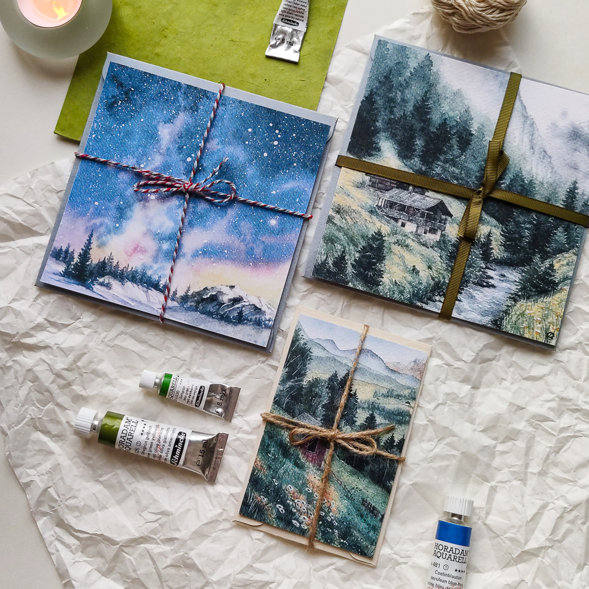 Набор | "Лес и небо" style 2