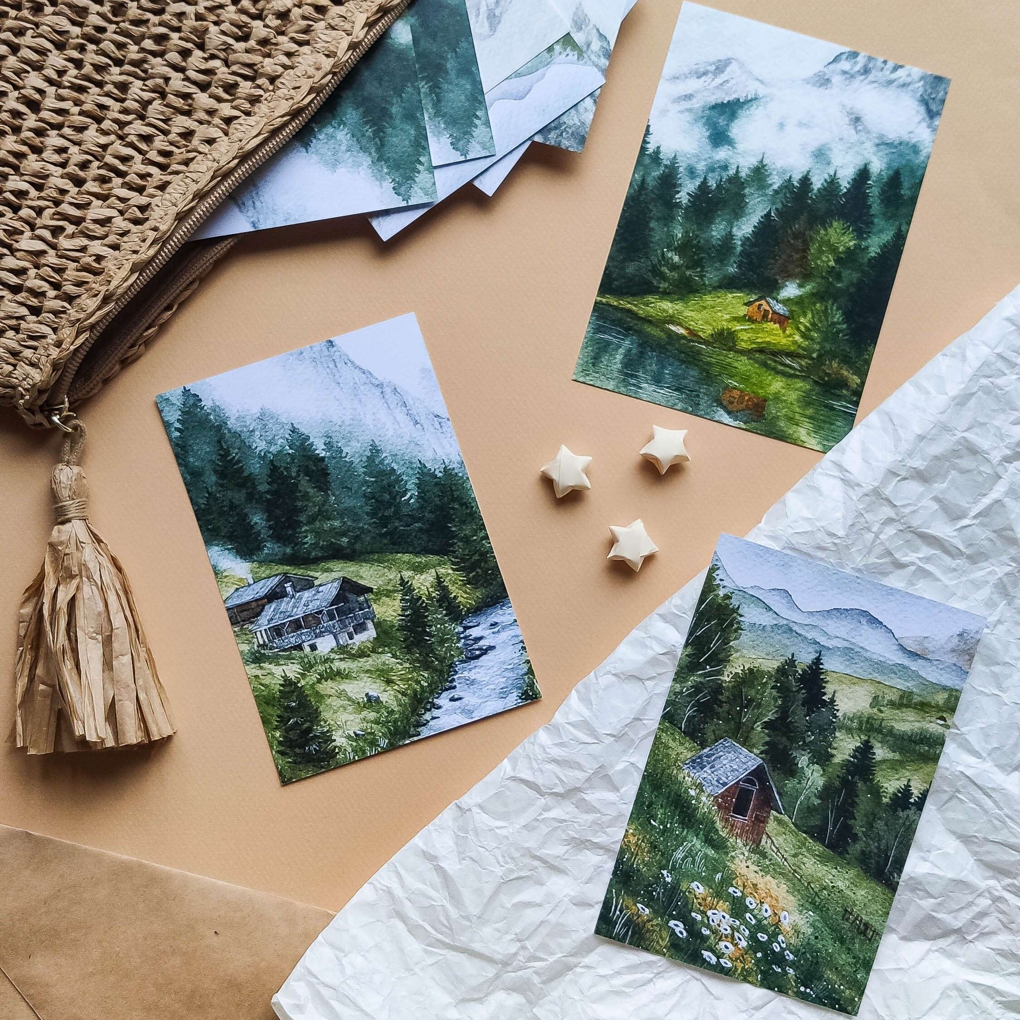 Набор открыток | "Лесной" style 3