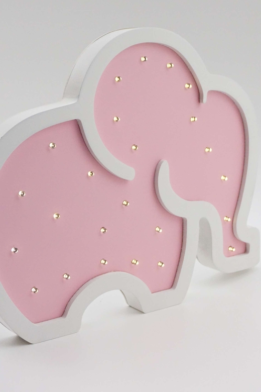 Светильник-ночник "Слоненок" Розовый