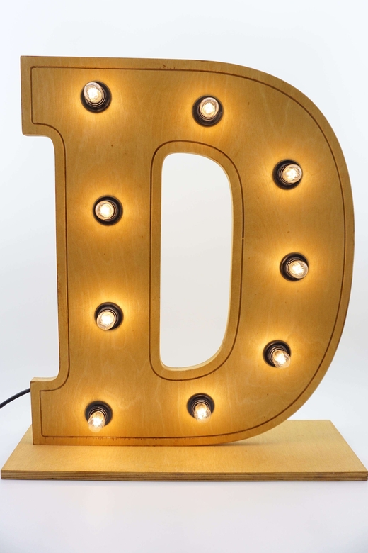 Буква D 60 см