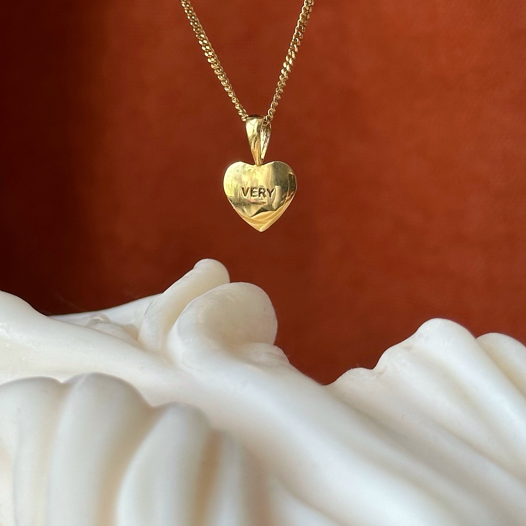 Подвеска SICILIA с сердцем с позолотой