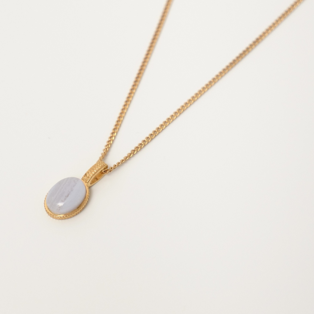 PREMIUM COLLECTION: Подвеска с голубым агатом BRAIES