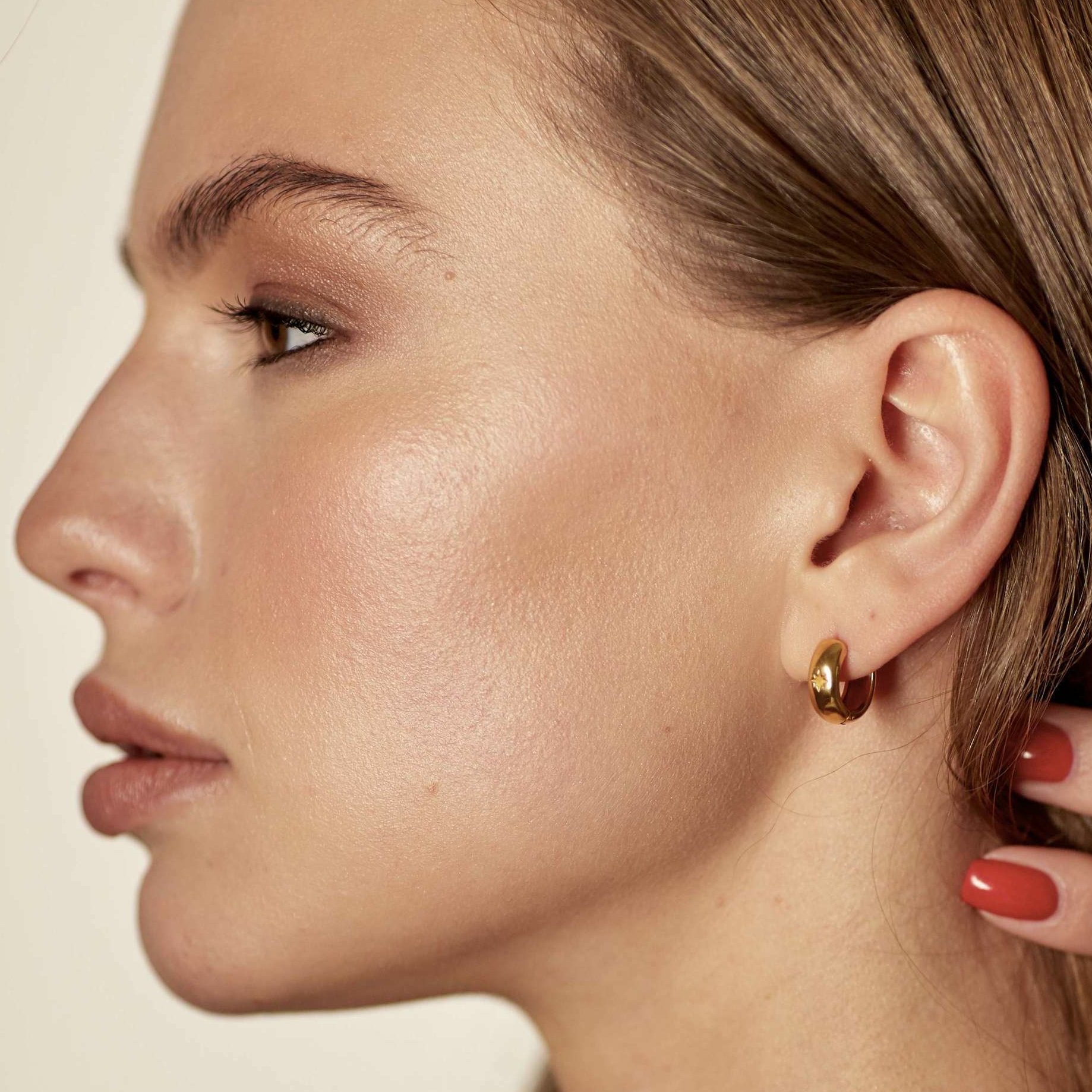 Серьги-кольца ALESSANDRIA с позолотой