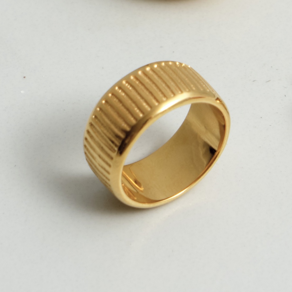 Кольцо AVOLA резное с позолотой