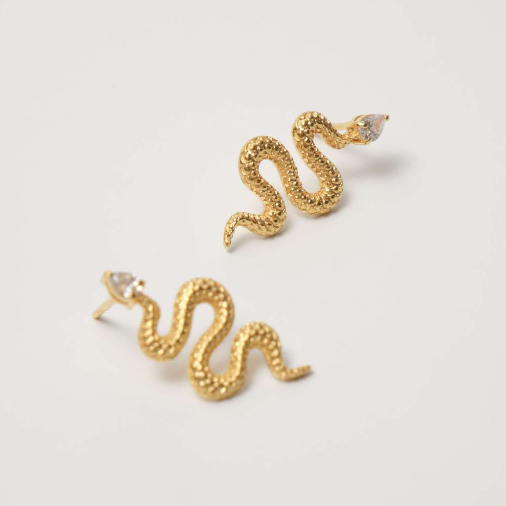 PREMIUM COLLECTION: Серьги OFFIDA с силуэтом змеи