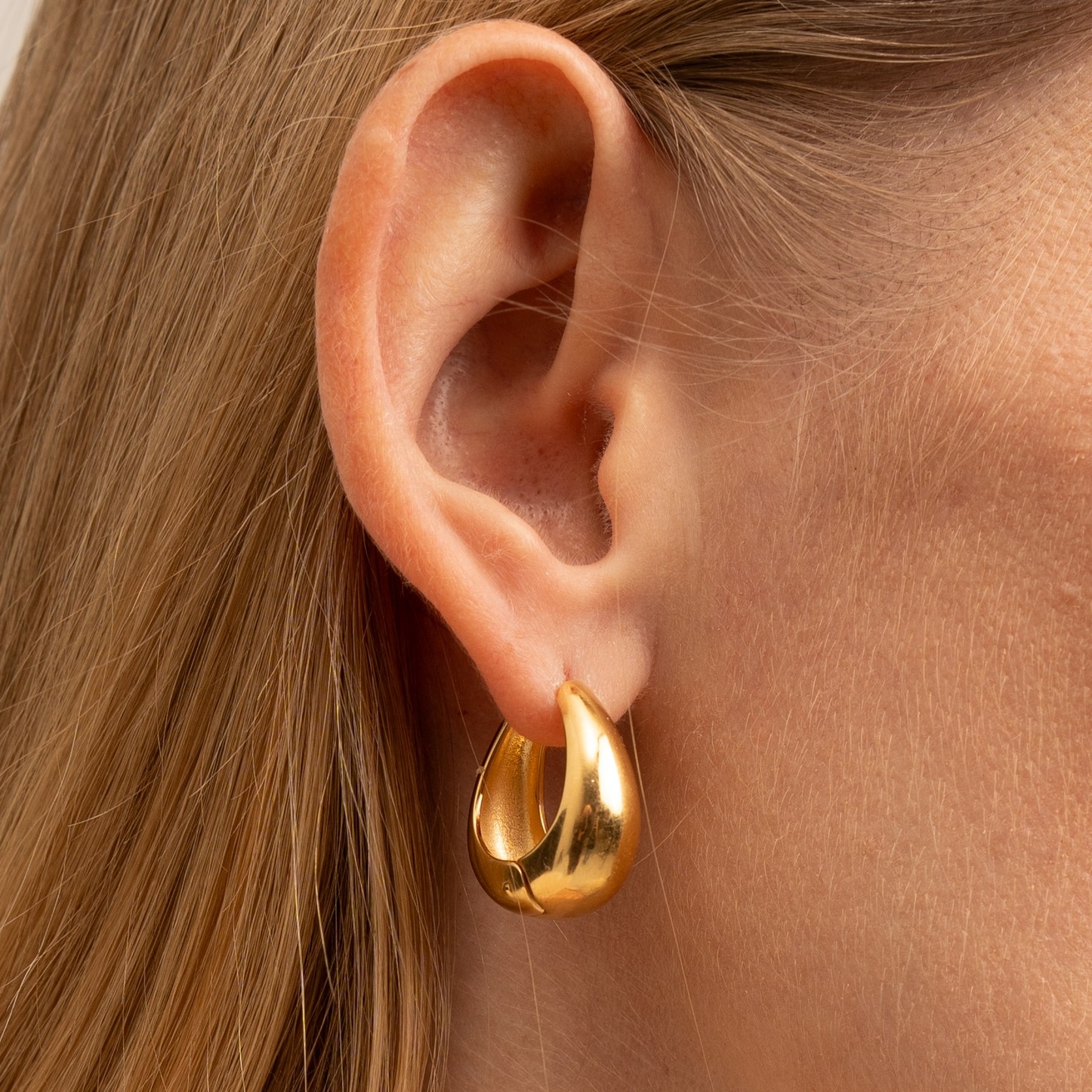 Серьги-груши CASSINO с позолотой