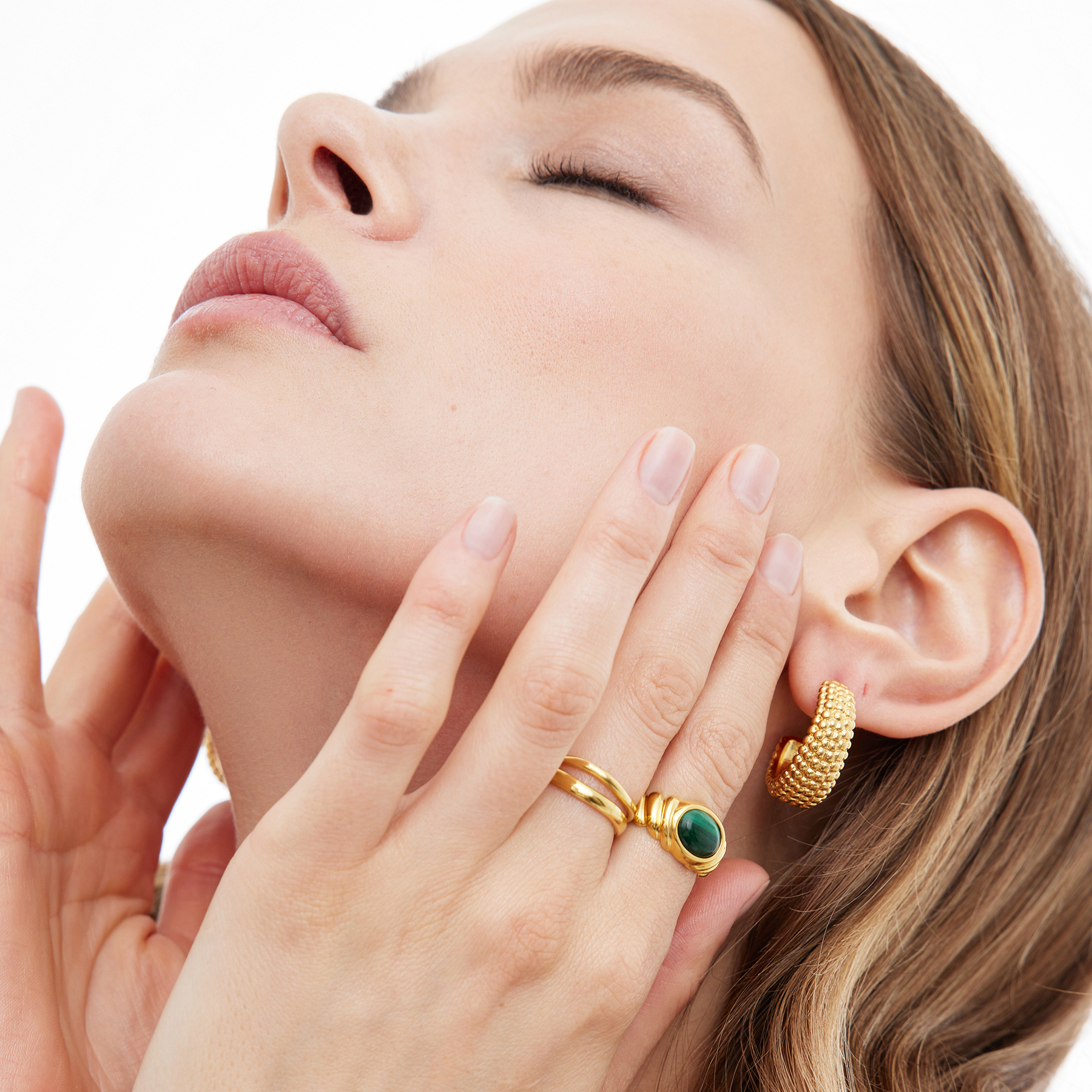 PREMIUM COLLECTION: Кольцо AGELLO с малахитом