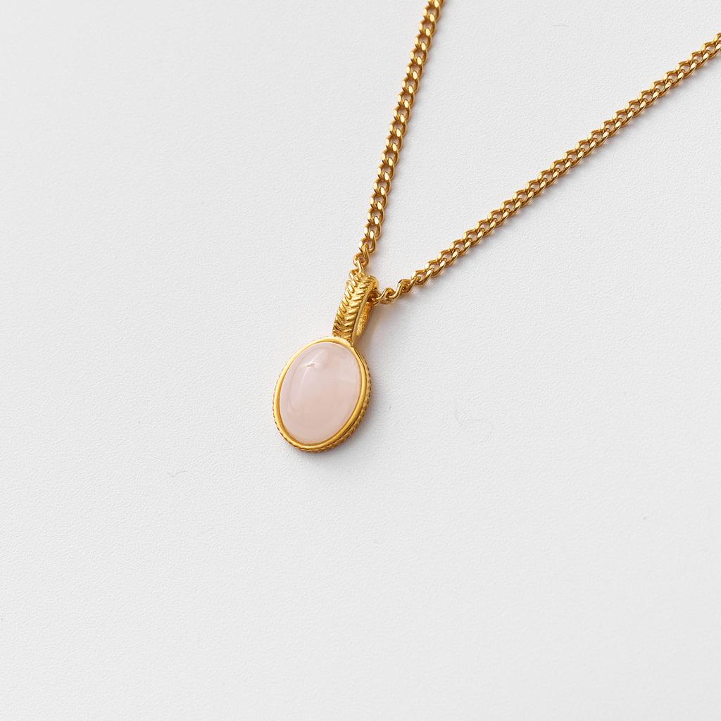 PREMIUM COLLECTION: Подвеска с розовым кварцем BRAIES