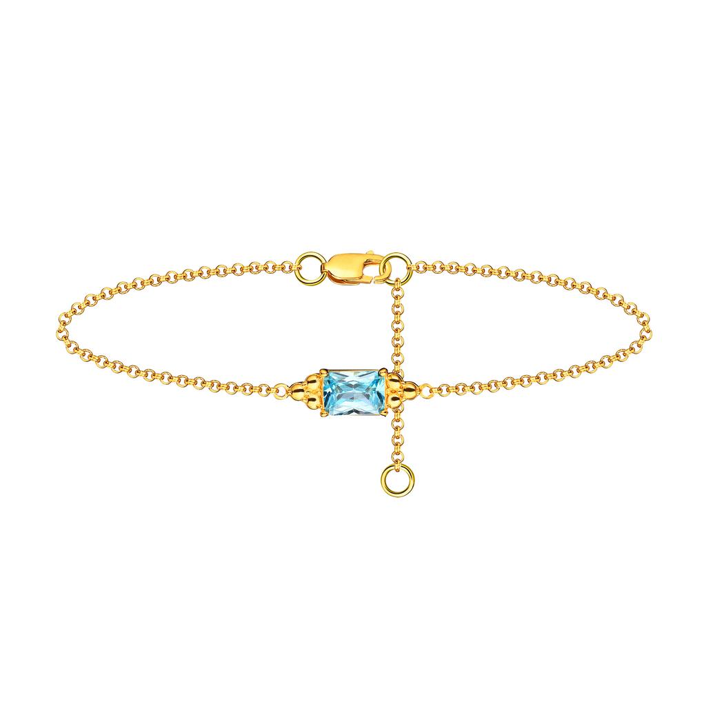 Браслет MARE с аквамариновым фианитом