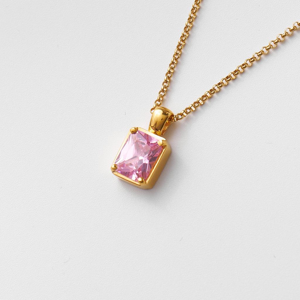 PREMIUM COLLECTION: Подвеска ORTONA с розовым фианитом