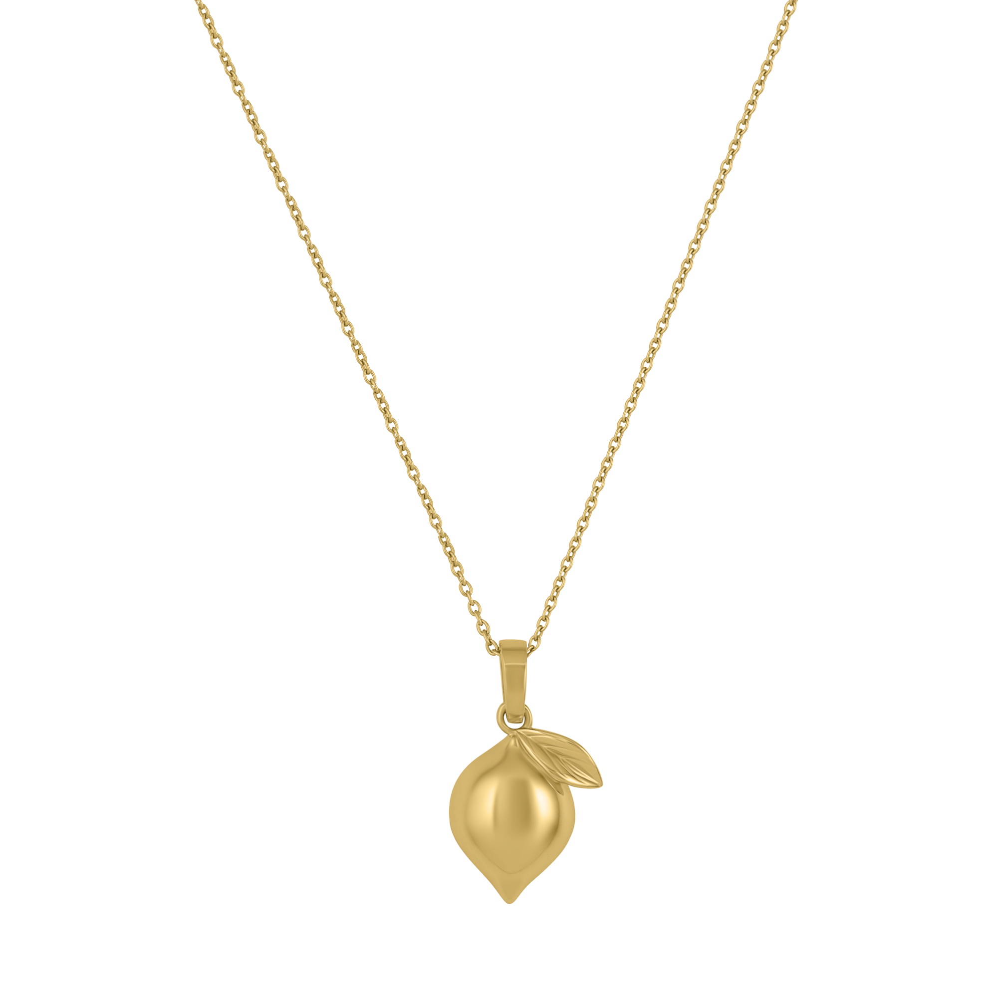 Подвеска LIMONCELLO с лимоном глянцевая с позолотой