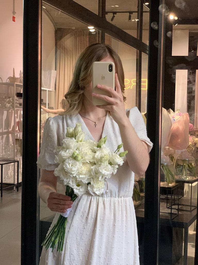 Букет в молочном оттенке