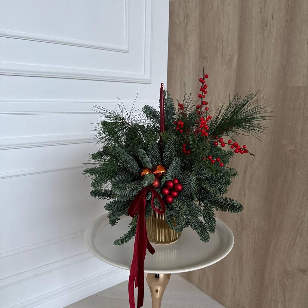 Новгодняя композиция "Бордо"