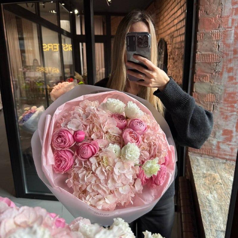 Авторский букет "Розовые сны"