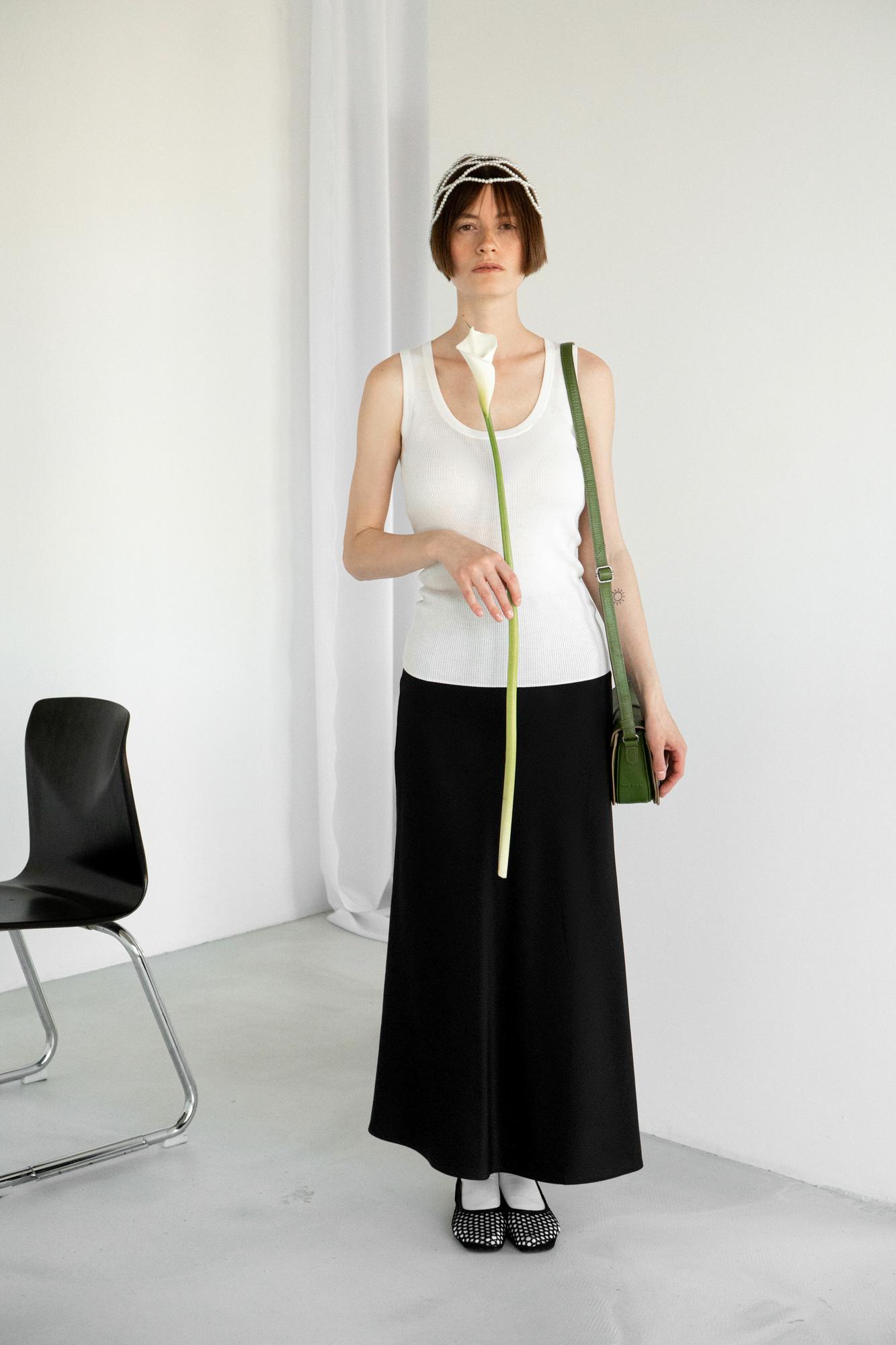 Майка DAILY из мериноса и шелка