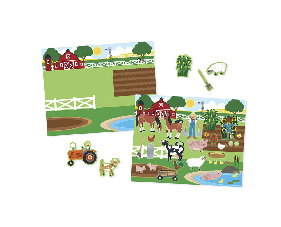 Набор многоразовых наклеек с фонами