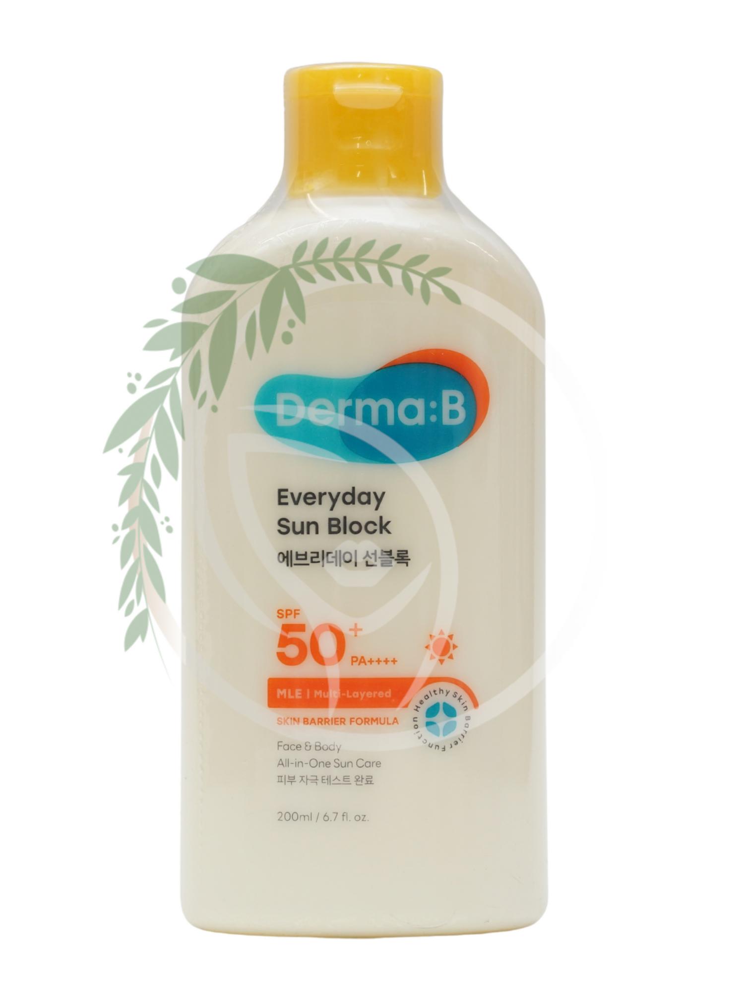 Солнцезащитное средство Derma-B Everyday Sun Block SPF50+ PA++++ 200ml