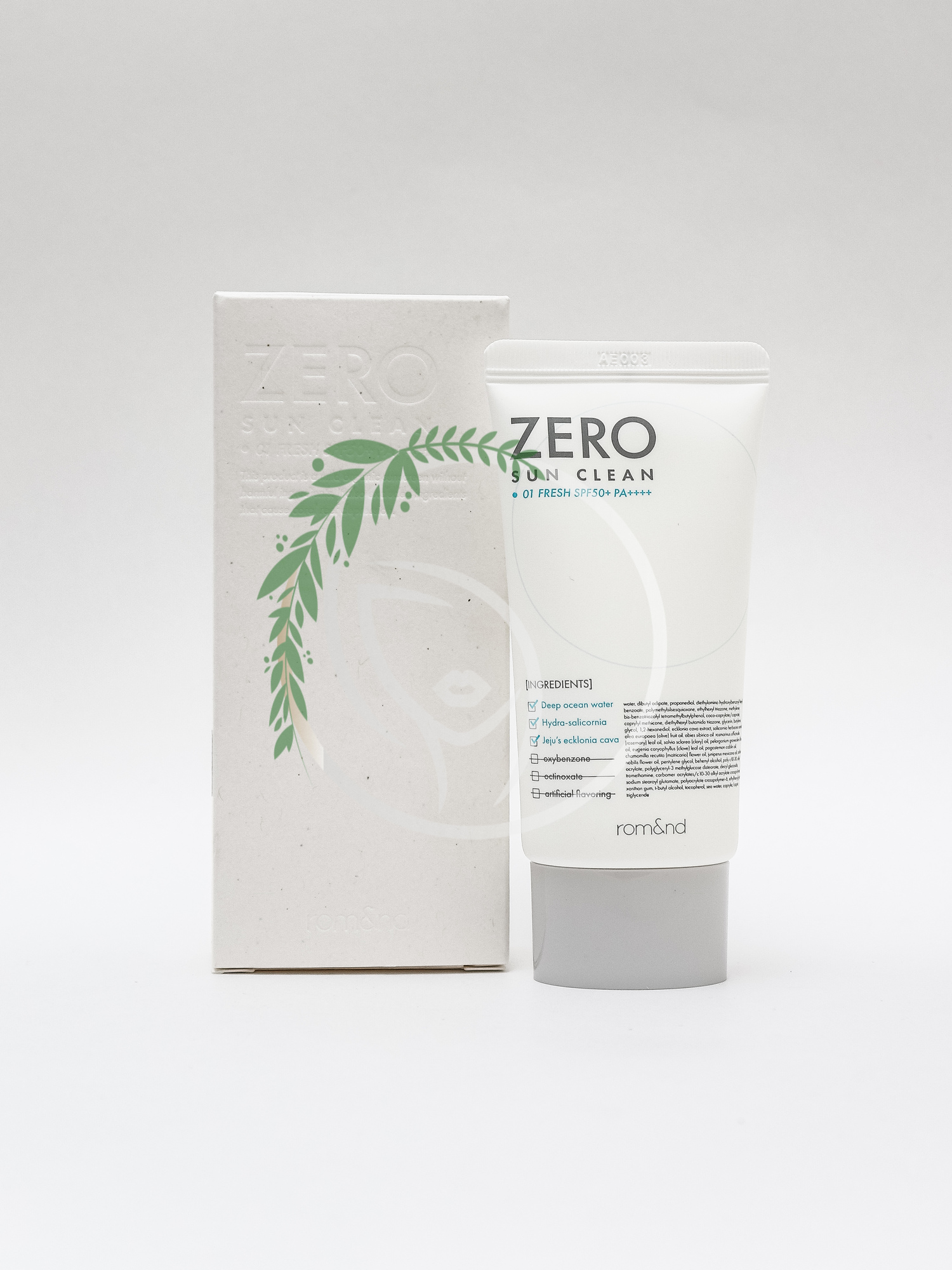 Освежающий лёгкий солнцезащитный крем Rom&nd Zero Sun Clean SPF 50+ PA++++ 50ml