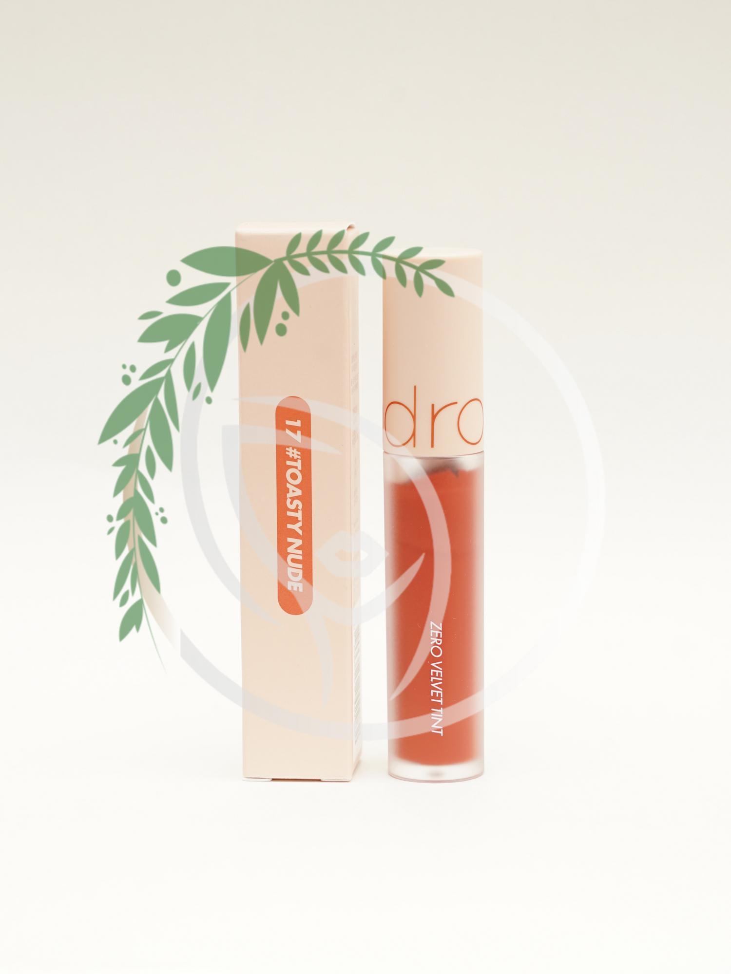 Матовый тинт для губ Rom&nd Zero Velvet Tint #17 TOASTY NUDE