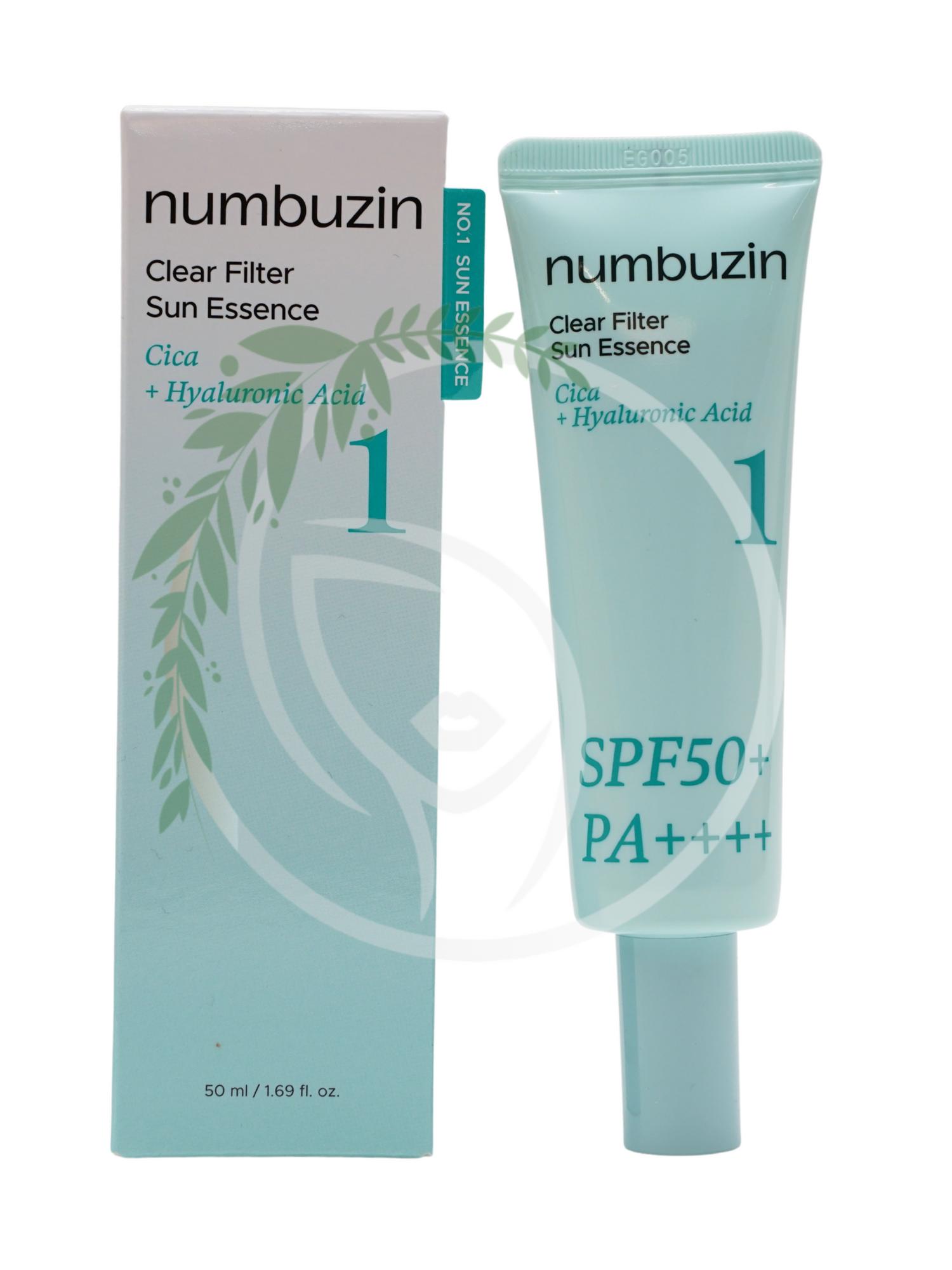 Успокаивающая солнцезащитная эссенция  Numbuzin No.1 Clear Filter Sun Essence 50 мл