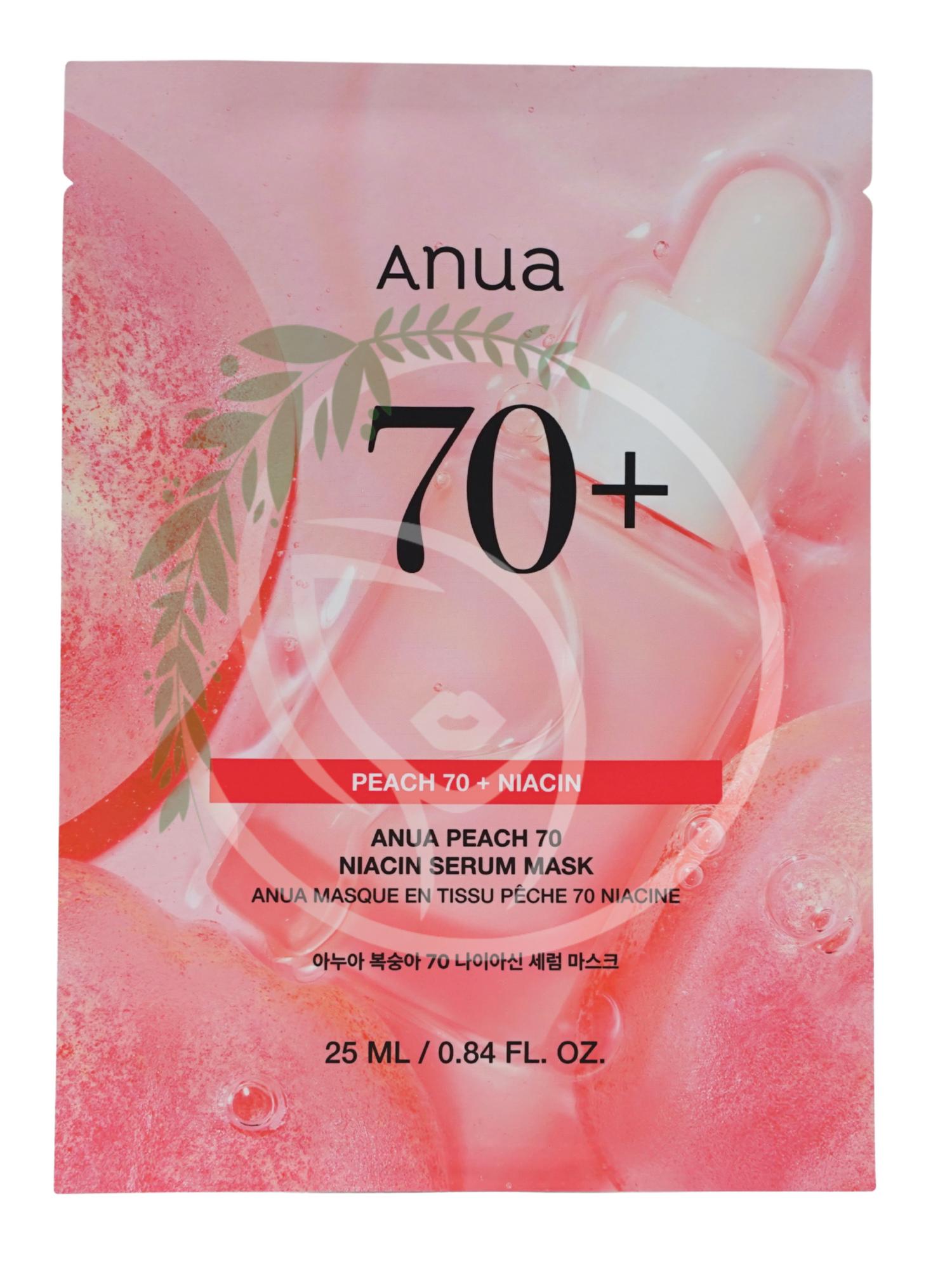 Тканевая маска с экстрактом персика Anua Peach 70% Niacin Serum Mask 1шт