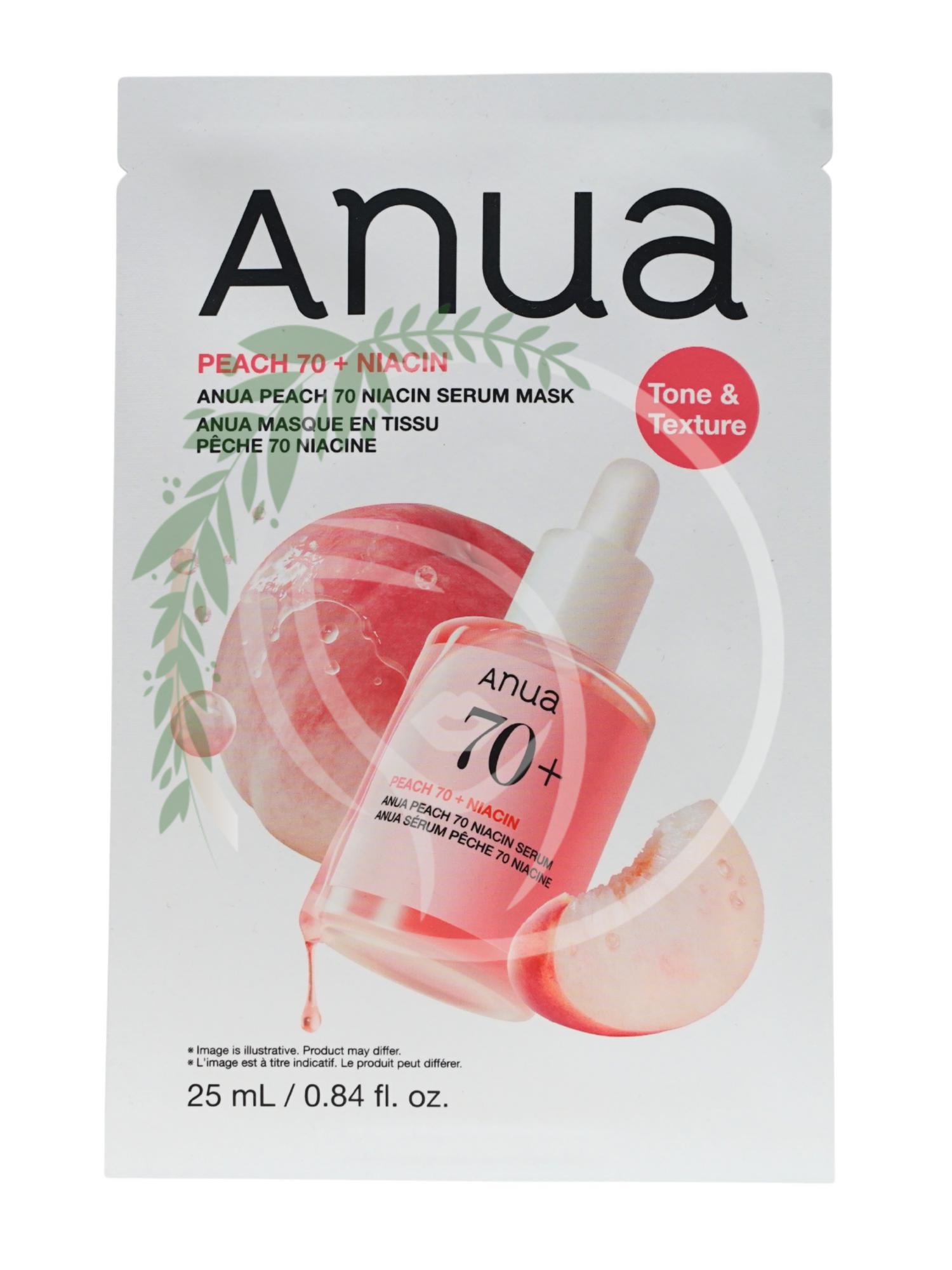 Тканевая маска с экстрактом персика Anua Peach 70% Niacin Serum Mask 1шт
