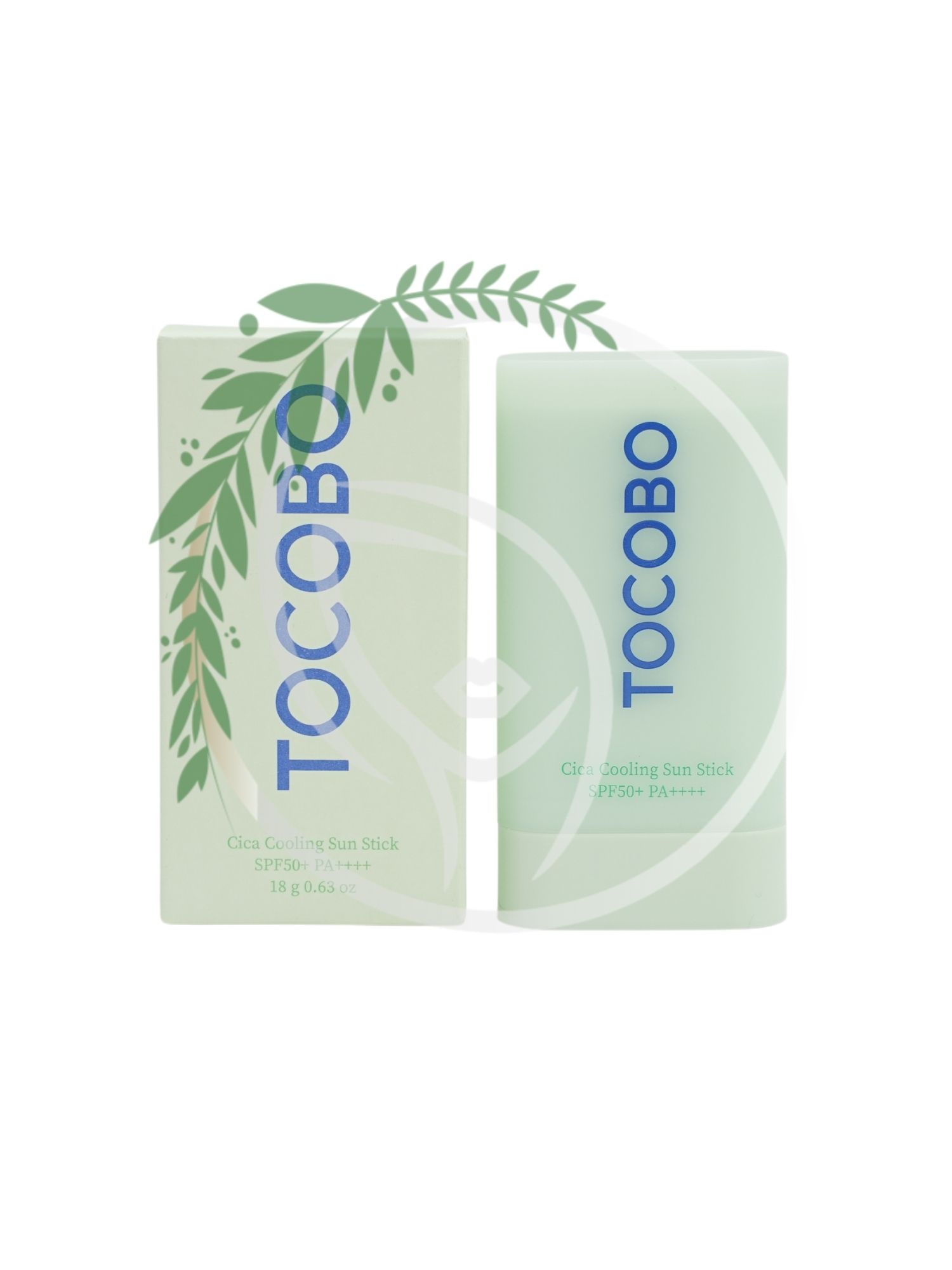 Солнцезащитный стик с охлаждающим эффектом TOCOBO Cica Cooling Sun Stick SPF50+ PA++++ 19g