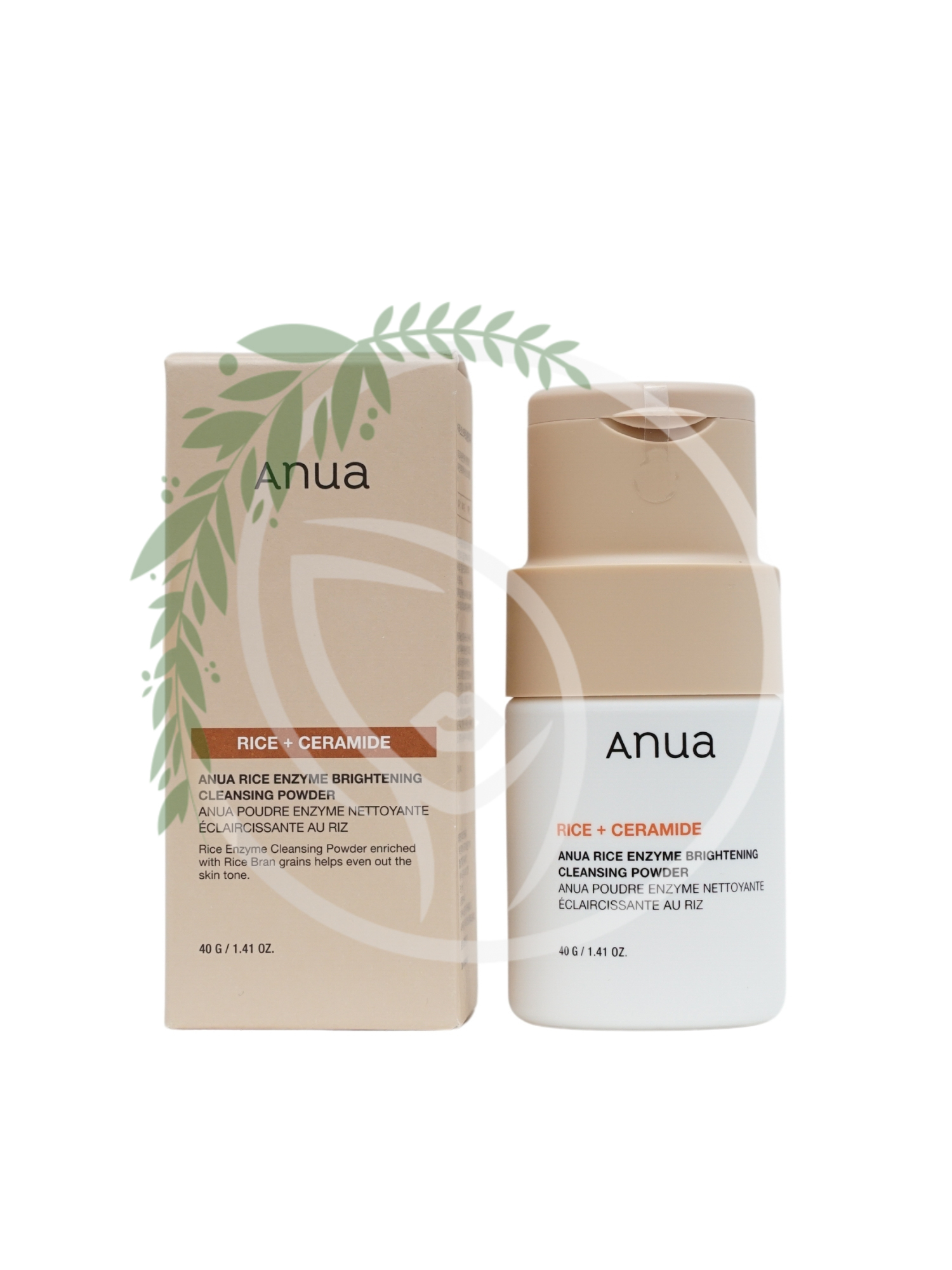 Энзимная пудра с экстрактом риса Anua Rice Enzyme Brightening Cleansing Powder 40g