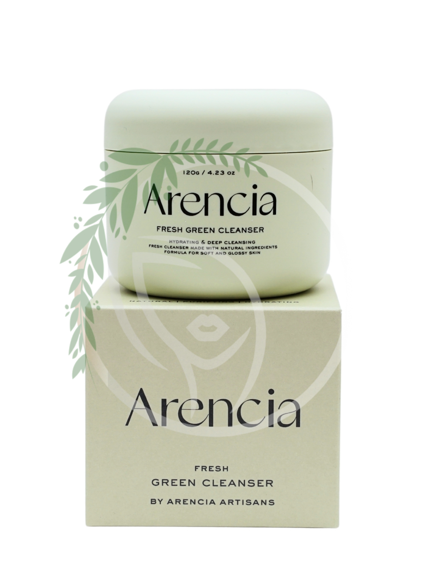 Пенка для глубокого очищения кожи Arencia Fresh Green Rice Mochi Cleanser 120g