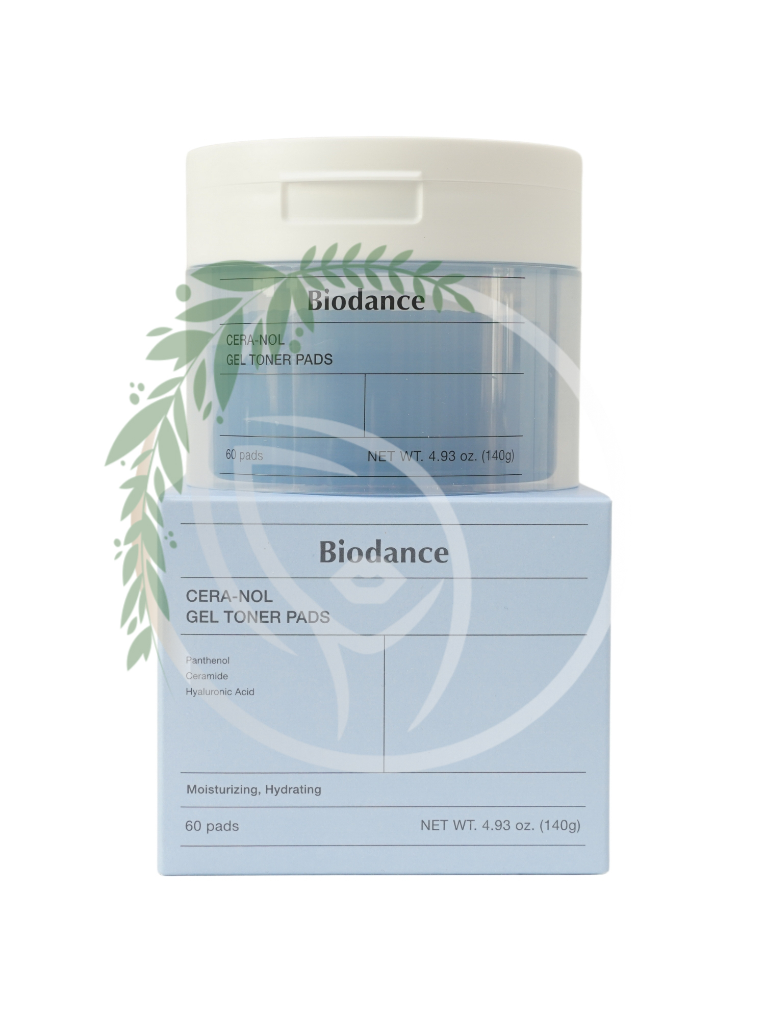 Восстанавливающие гелевые тонер-пэды для лица с керамидами Biodance Hydro Cera-Nol Gel Toner Pads 60шт