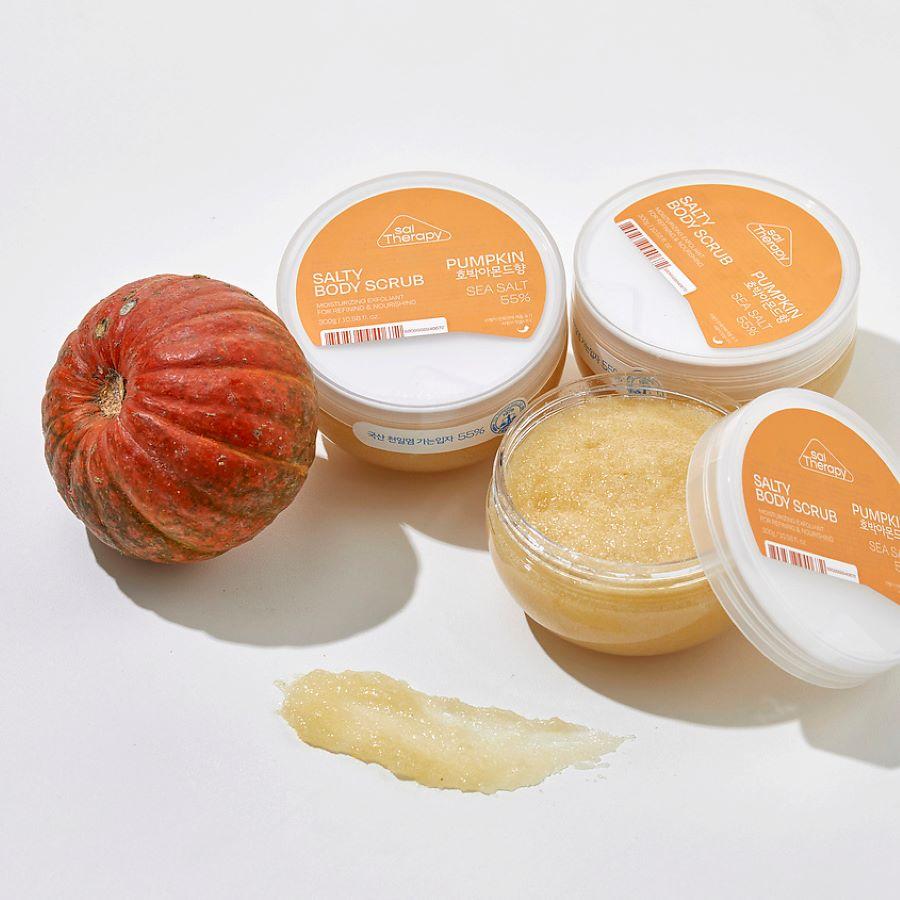 Солевой скраб для тела с энзимами тыквы SalTherapy Salty Pumpkin Body Scrub 300g