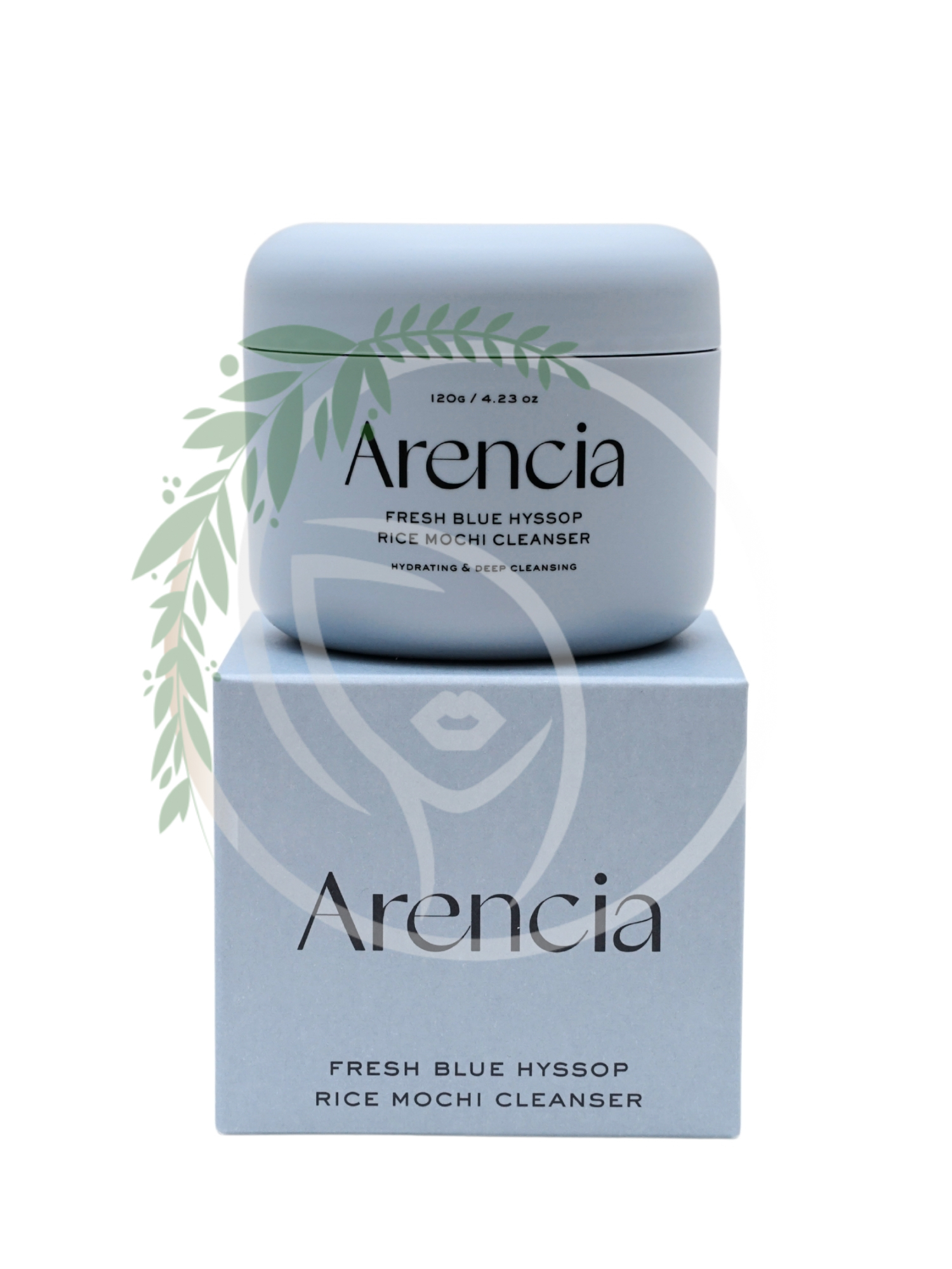 Пенка для глубокого очищения кожи Arencia Fresh Blue Hyssop Rice Mochi Cleanser 120g