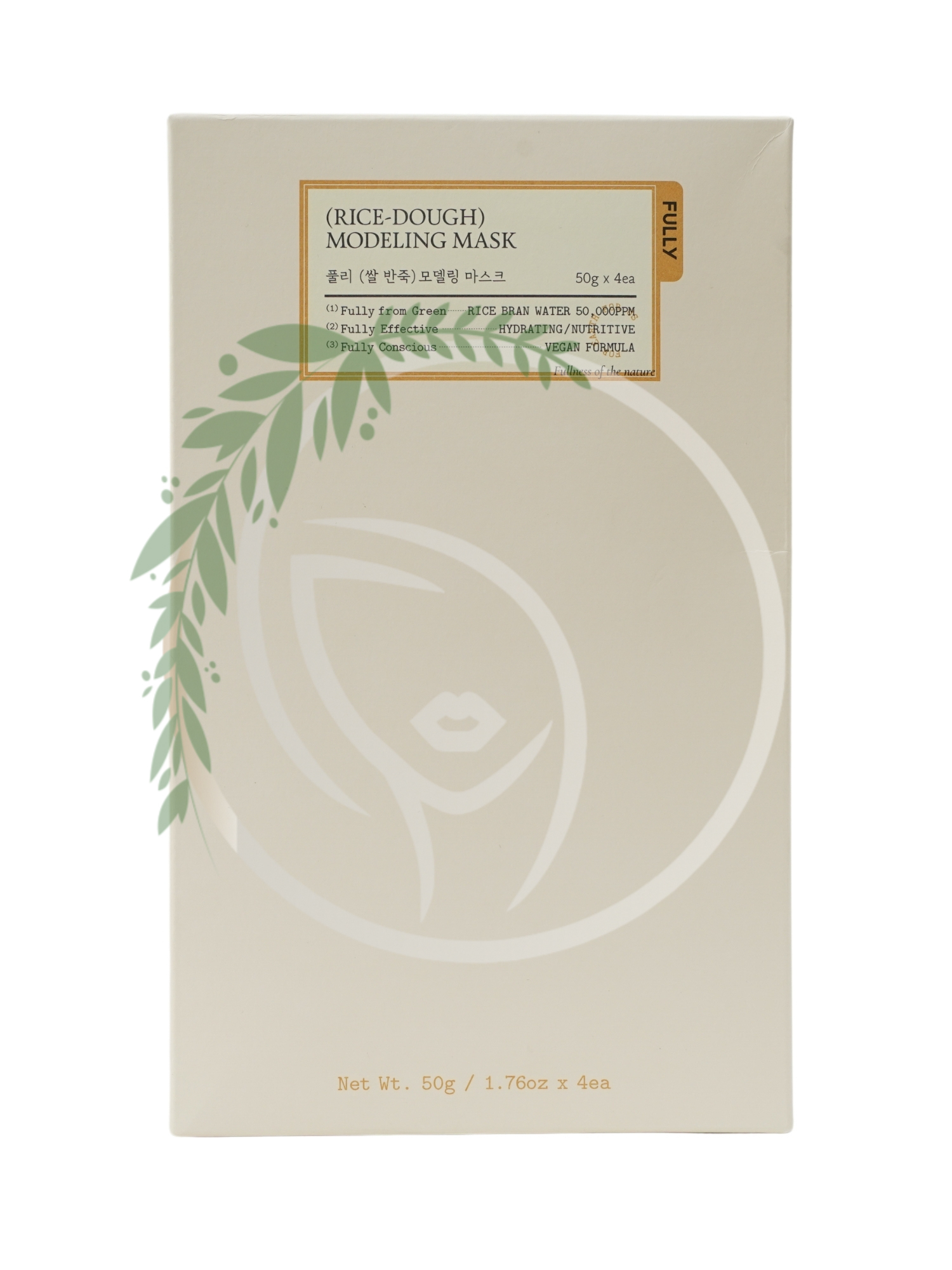 Альгинатная маска с рисовым экстрактом FULLY Rice Dough Modeling Mask 4шт