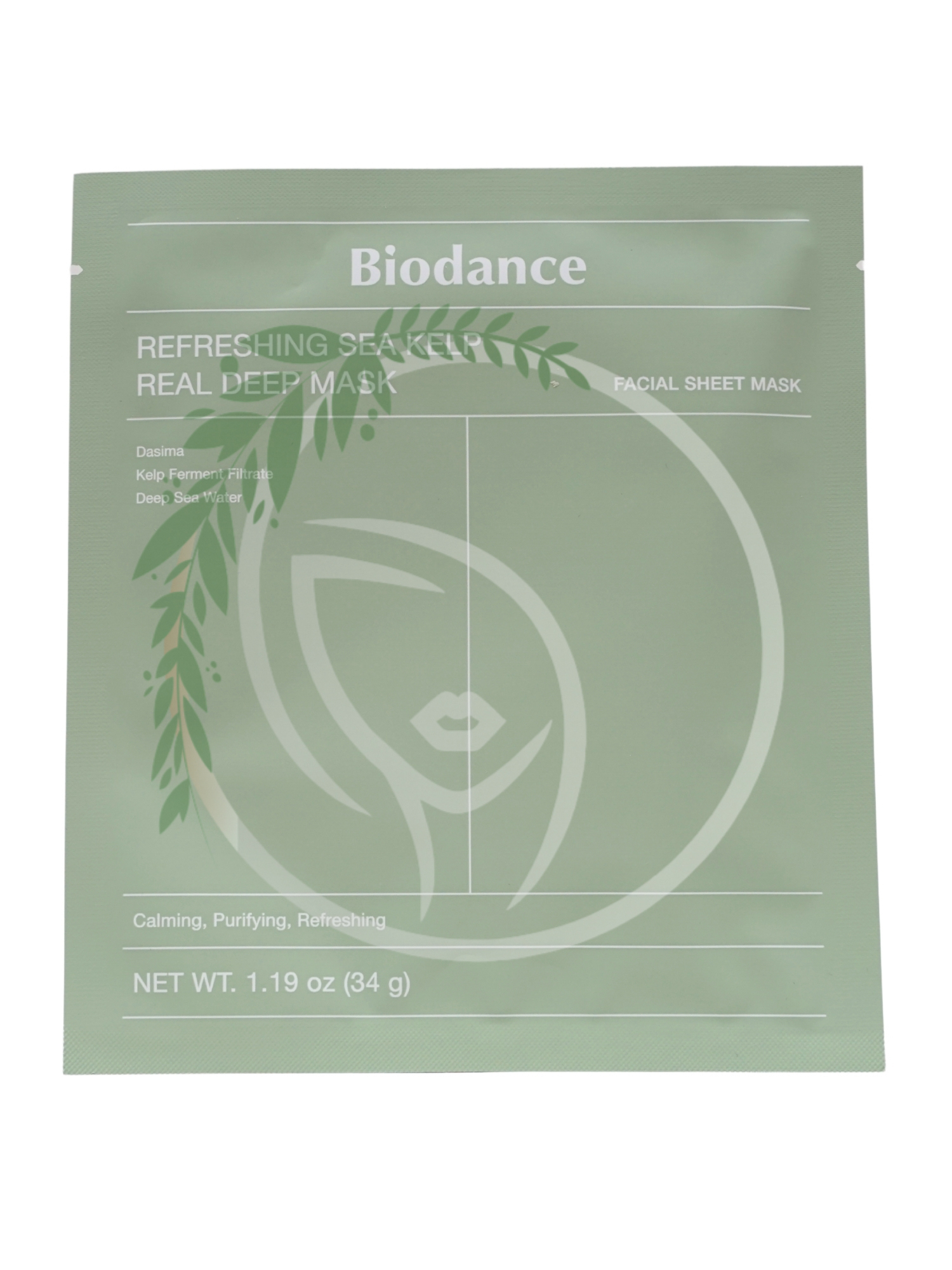 Освежающая гидрогелевая маска с экстрактом водорослей Biodance Refreshing Sea Kelp Real Deep Mask 1шт