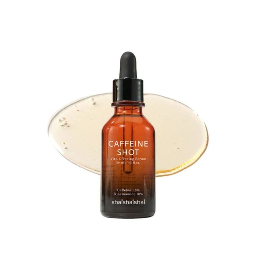Осветляющая сыворотка с кофеином и ниацинамидом SHAISHAISHAI Caffeine Shot Vita C Toning Serum 30ml