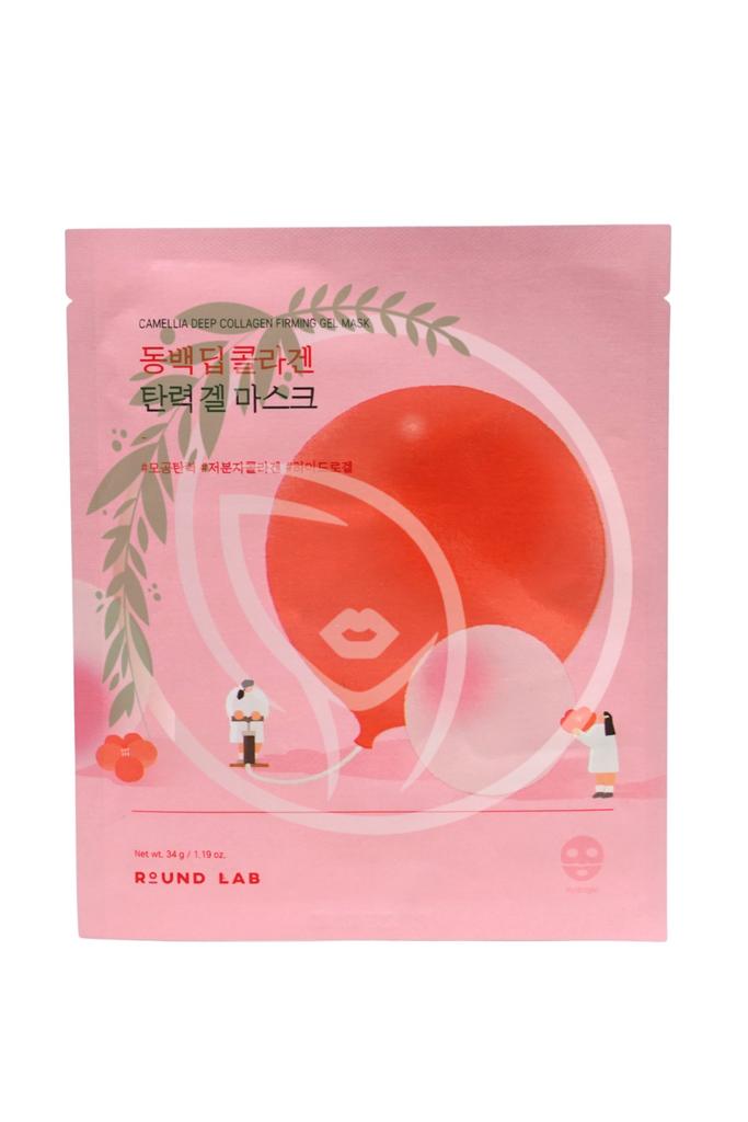 Коллагеновая гидрогелевая маска Round Lab Camellia Deep Collagen Firming Gel Mask 1 шт