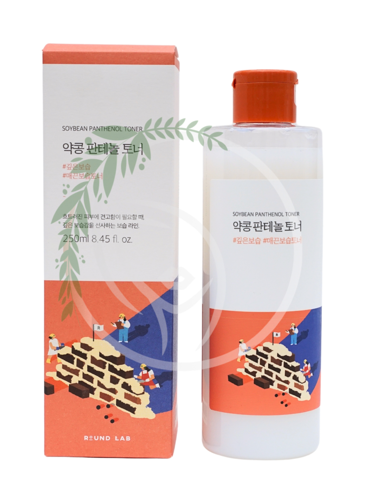 Восстанавливающий тонер с чёрной соей и пантенолом Round Lab Soybean Panthenol Toner 250ml