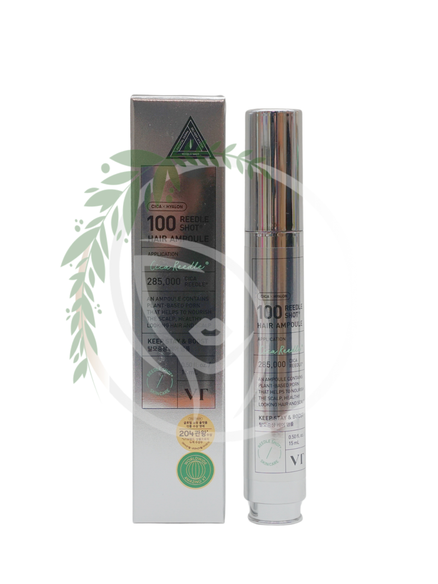 Ампула против выпадения волос с микроиглами VT Cosmetics Reedle Shot Hair Ampoule 100dL 15ml