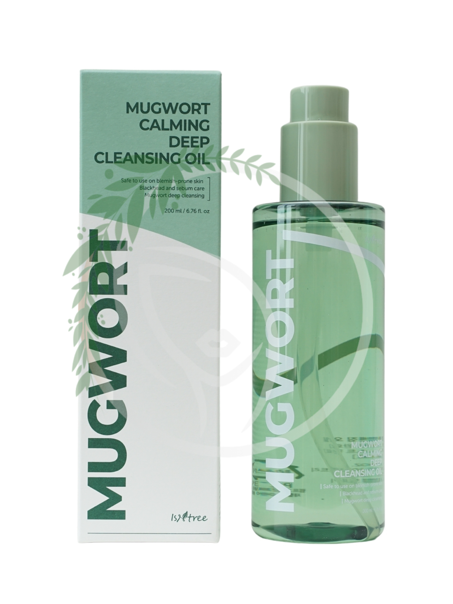 Успокаивающее гидрофильное масло с полынью Isntree Mugwort Calming Deep Cleansing Oil 200ml