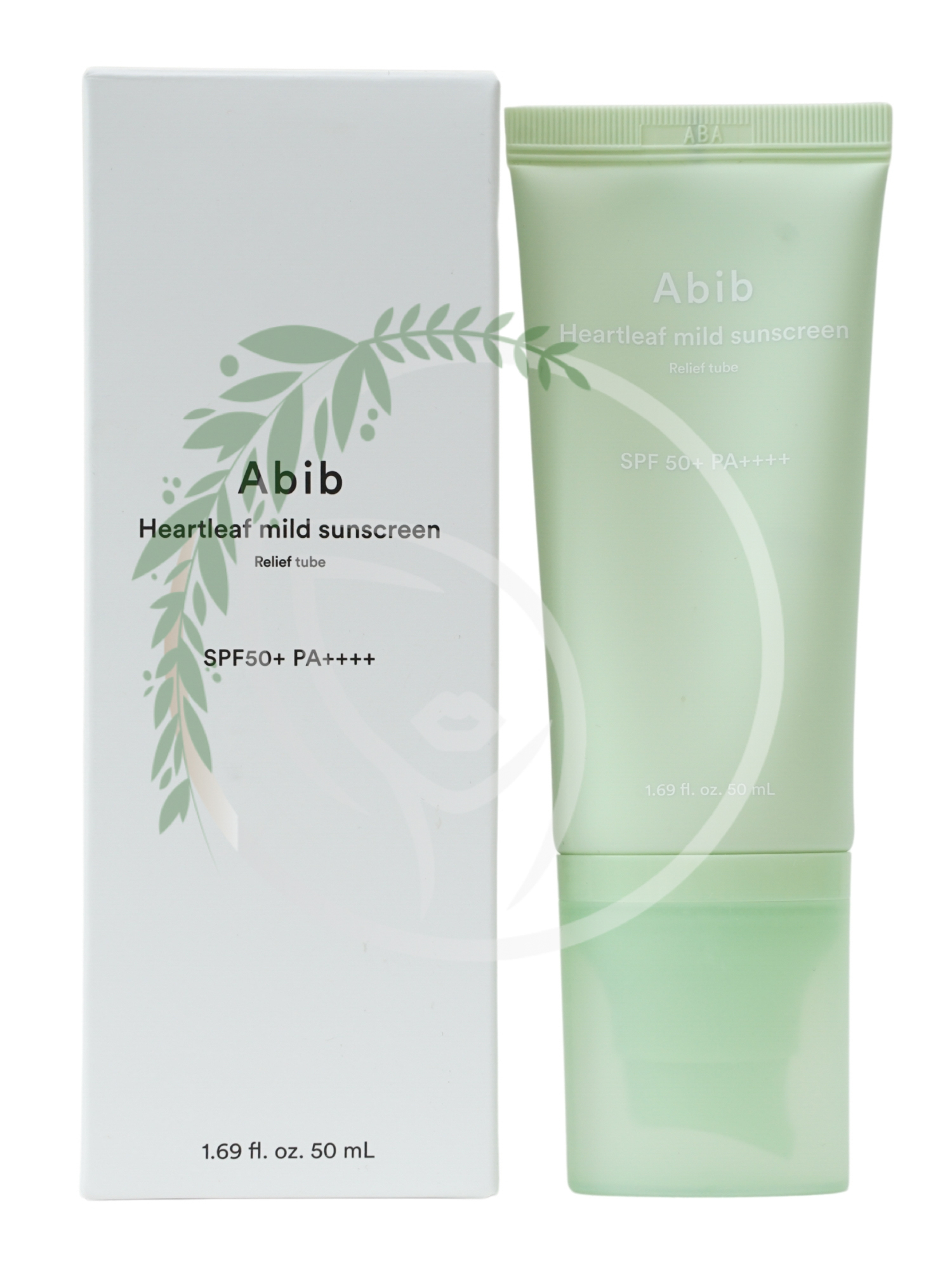 Успокаивающий солнцезащитный крем Abib Heartleaf Mild Sunscreen Relief Tube SPF50+ PA++++  50 ml