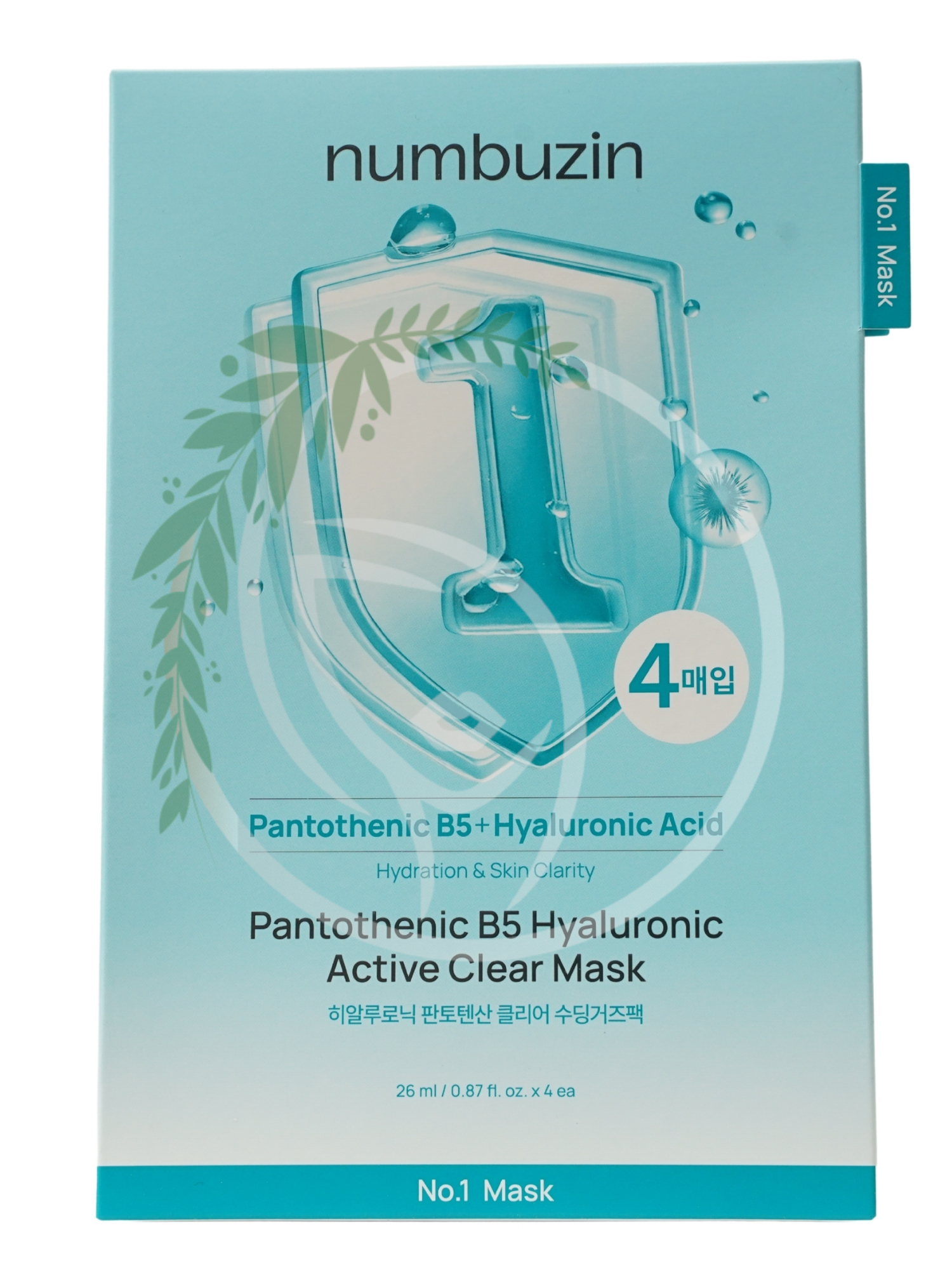 Увлажняющая тканевая маска Numbuzin No.1 Pantothenic B5 Hyaluronic Active Clear Mask 1 шт