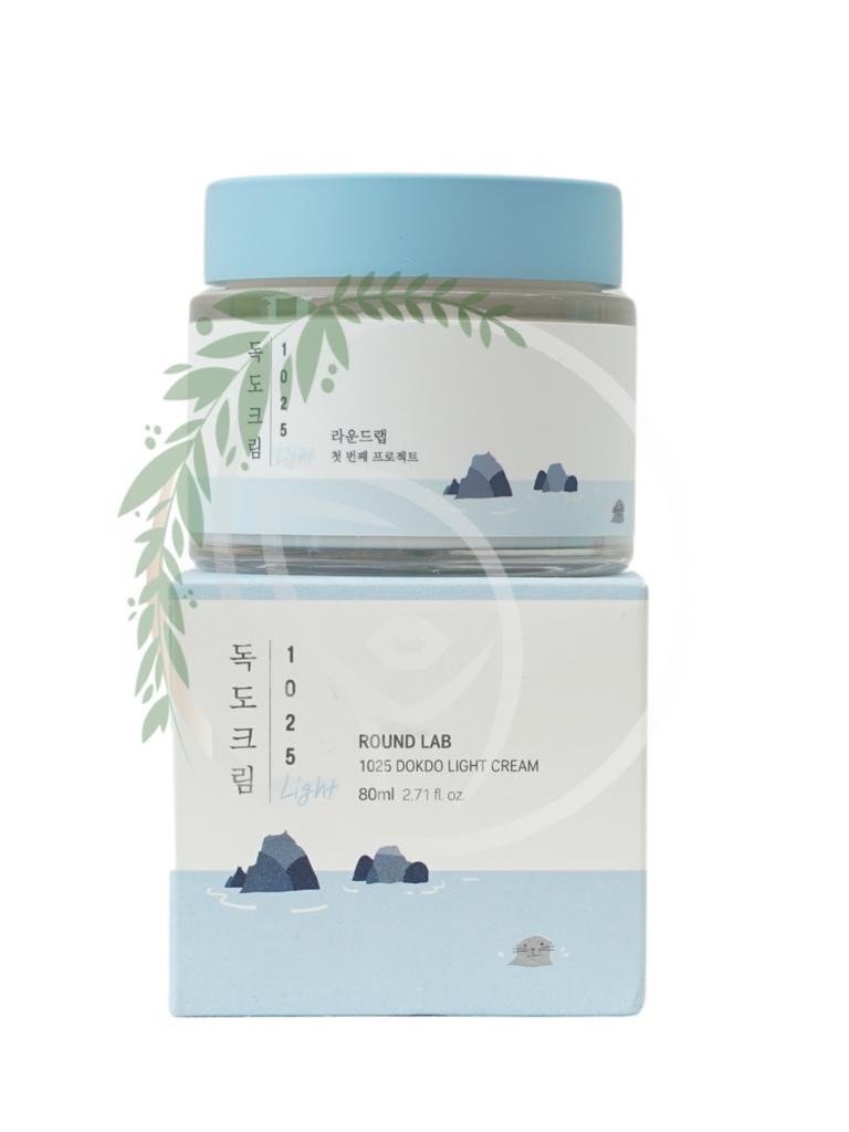 Легкий увлажняющий крем с морской водой Round Lab 1025 Dokdo Light Cream 80ml