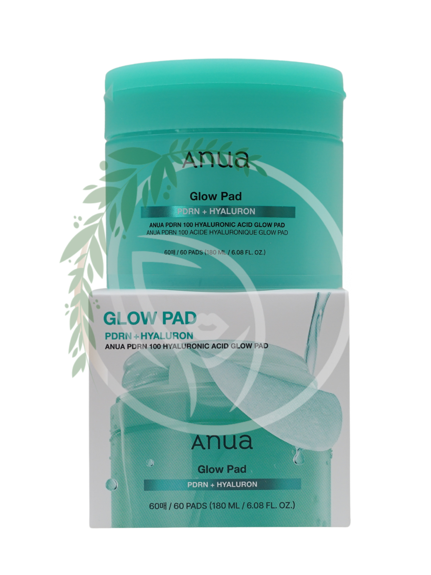 Увлажняющие пэды с ПДРН и гиалуроновой кислотой Anua PDRN 100 Hyaluronic Acid Glow Pad 60шт