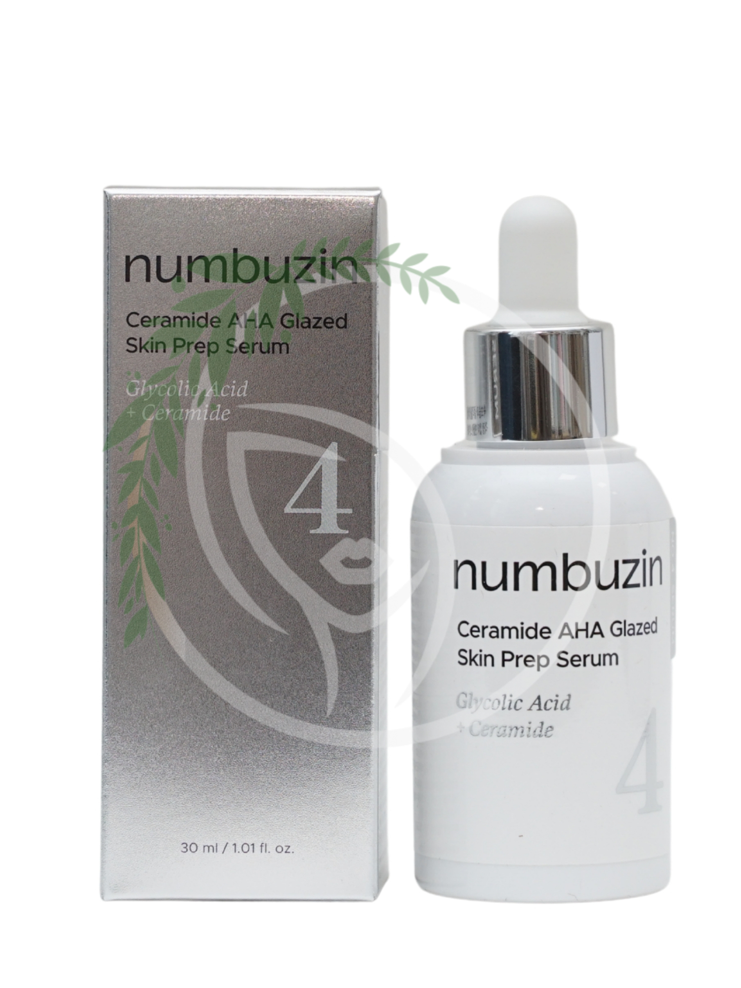 Сыворотка с керамидами и кислотами Numbuzin No.4 Ceramide AHA Glazed Skin Prep Serum 30ml