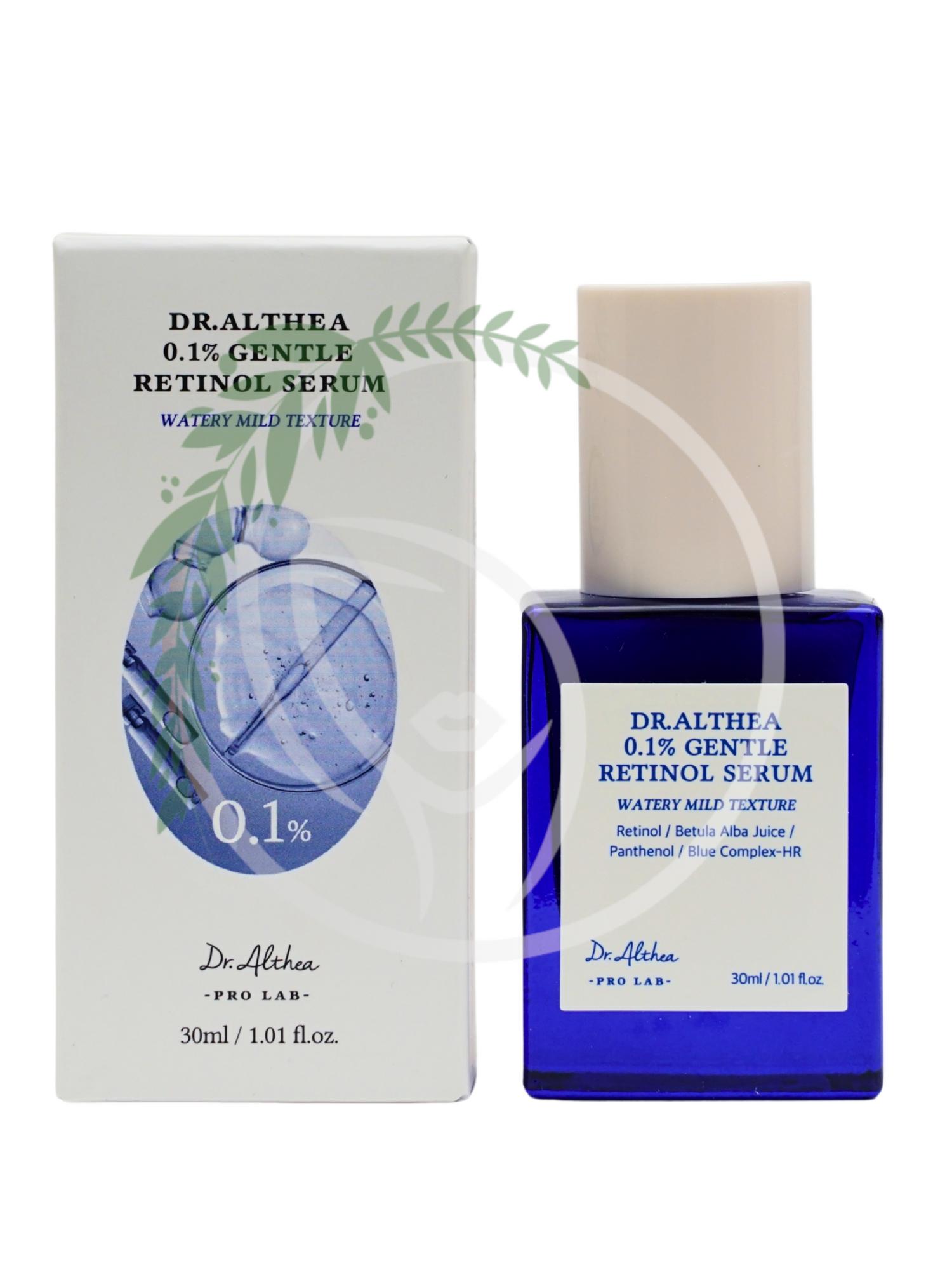 Сыворотка с 0,1% ретинола и бакучиолом Dr.Althea 0.1% Gentle Retinol Serum 30ml