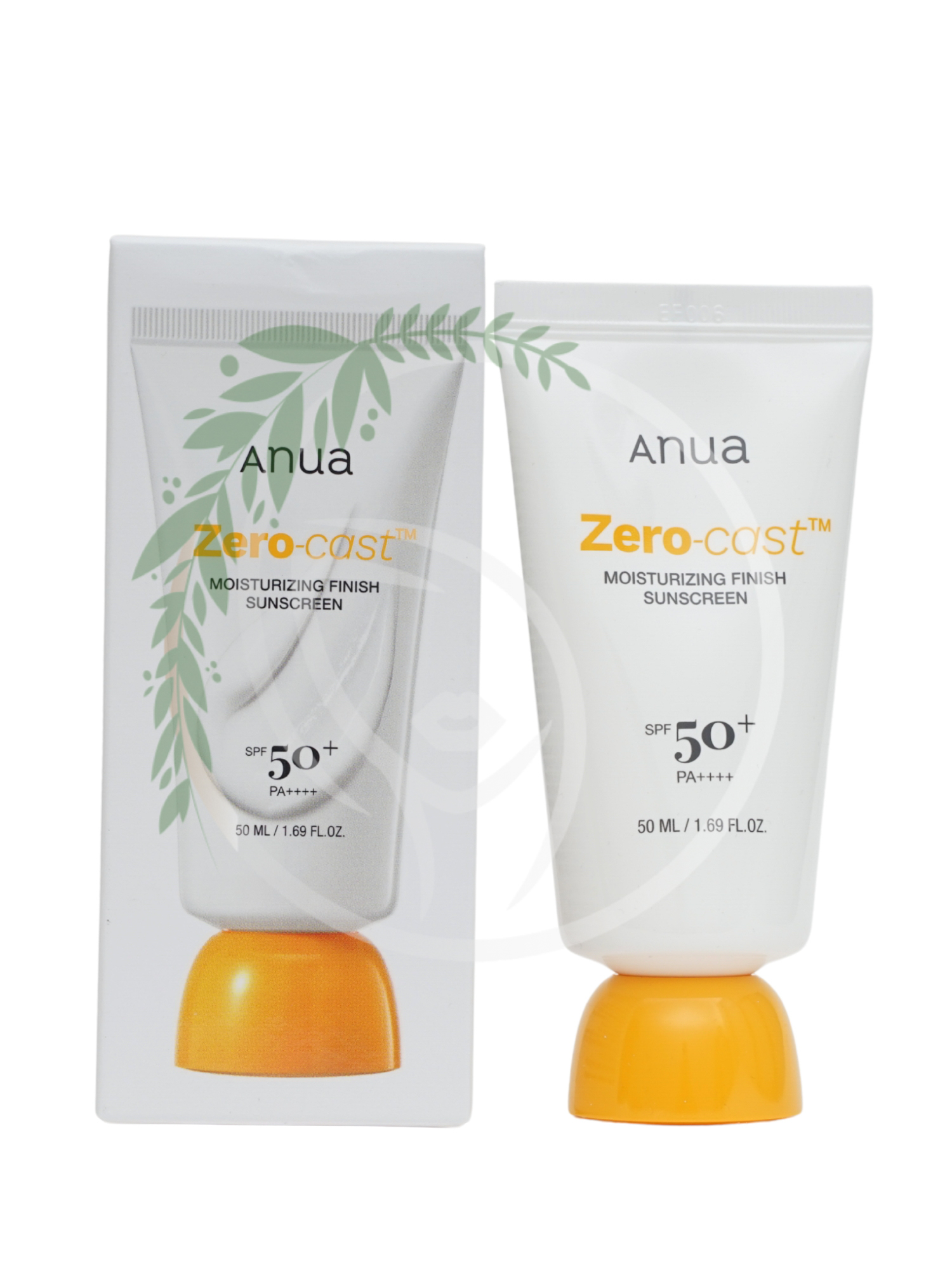 Увлажняющий солнцезащитный крем Anua Zero-Cast Moisturizing Finish Sunscreen SPF50+ PA++++ 50 ml